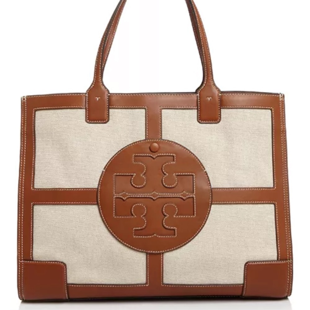 Tory Burch Brown and Cream Tote